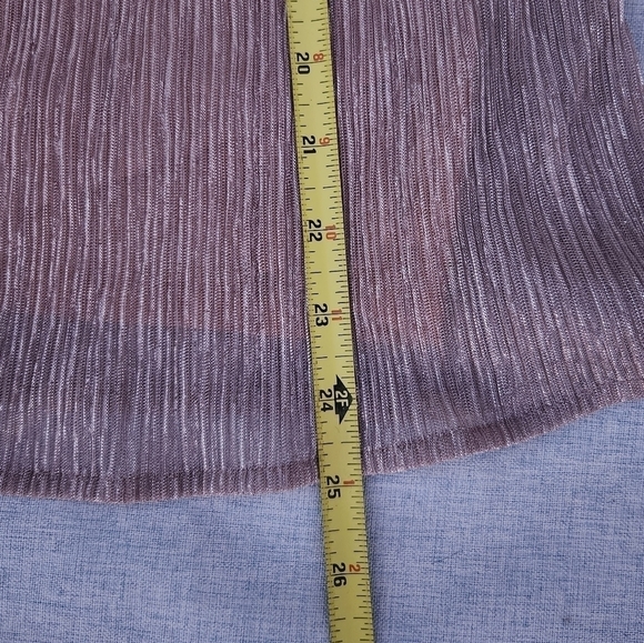 Ella MossCerine Cold-Shoulder Ruffle Top, Pink Champagne size small - Picture 6 of 10